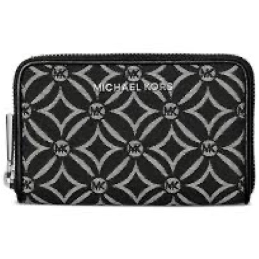 Small Wallet Michael Kors Signature Jet Set Small Zip Around